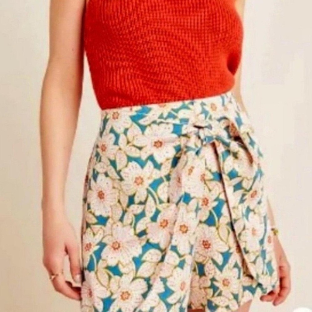 Anthropologie shorts with tie front